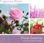 Carolina Floral Serenity Scented Candle, 16 oz Wellness Relaxing Aromatherapy - Image 2
