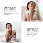 UJFQBH 3 Pieces African exfoliating net African Net Long Net Bath Sponge - Image 6