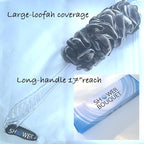 SHOWER BOUQUET Loofah-Charcoal Back-Scrubber & Bath-Sponge Set // 1 - Image 4