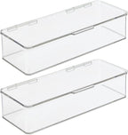 mDesign Makeup Storage Stackable Organizer Box - Image 9