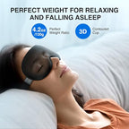 YFONG Weighted Sleep Mask, Women Men 3D Eye Mask Blocking Lights Sleeping Mask - Image 2