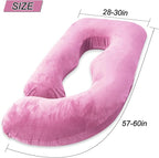 60 Inch Pregnancy Pillow for Sleeping, Extra Large U Shaped Body Pillow - Image 3
