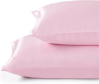 Satin Pillowcases with Zipper （20x36）, King Size Pillowcases Set of 2 - Image 2