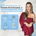Infinitee Xclusives 100% Cotton Luxury Bath Towels Set of 2 - Image 4