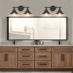 Licperron Black 2-Light Vanity Wall Sconce Lighting, Farmhouse Bathroom Wall - Image 6