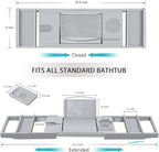 Bamboo Bathtub Caddy Tray - Image 6