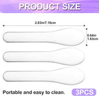 Pndeyo 3pcs Mini Stainless Steel Makeup Spatula, Reusable Cosmetic Cream - Image 2