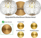 Brushed Gold Bathroom Vanity Light Fixture Vintage Style - Image 4