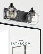 Bathroom Light Fixtures, 2 Light Matte Black Vanity Light, Modern Wall Sconces - Image 7