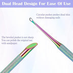 Russian Prep Nail Pushers, Pre-treatment Cuticle Pusher, Dual Ended Cuticle - Image 4