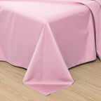 Toodou Silky Soft, Most Comfortable and Luxurious Pink Queen Flat Sheet is Made - Image 2