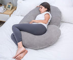1 MIDDLE ONE Pregnancy Pillow, C Shaped Full Body Pillow - Image 3