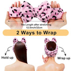 Shintop Women Fashion Lovely Soft Carol Fleece Bowknot Bow Makeup Cosmetic - Image 3