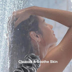 SHOWER BOUQUET Loofah-Charcoal Back-Scrubber 2-Pack // Long-Handle Bath-Sponge - Image 5
