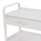 Salon Trolley Cart with Wheels, Mobile Utility Storage Cabinet with 1 Drawer & - Image 5