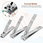 Nail Clippers Set 18 Pieces Stainless Steel Manicure Kit, Professional Grooming - Image 7