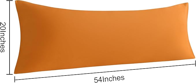 NTBAY Body Pillow Cases Set of 2, 2 Pack Brushed Microfiber 20x54 Pillow Cases - Image 4
