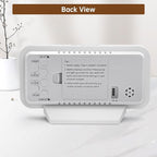 Peakeep Slim Digital Mirror Aesthetic Alarm Clock - Image 7