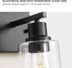 Bathroom Vanity Light Fixtures, 1-Light Matte Black Bathroom Lights, Wall - Image 5
