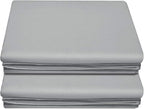 Lirex 2-Pack Queen Size Flat Sheet Set, Ultra-Soft Brushed 1800 Microfiber by Lirex