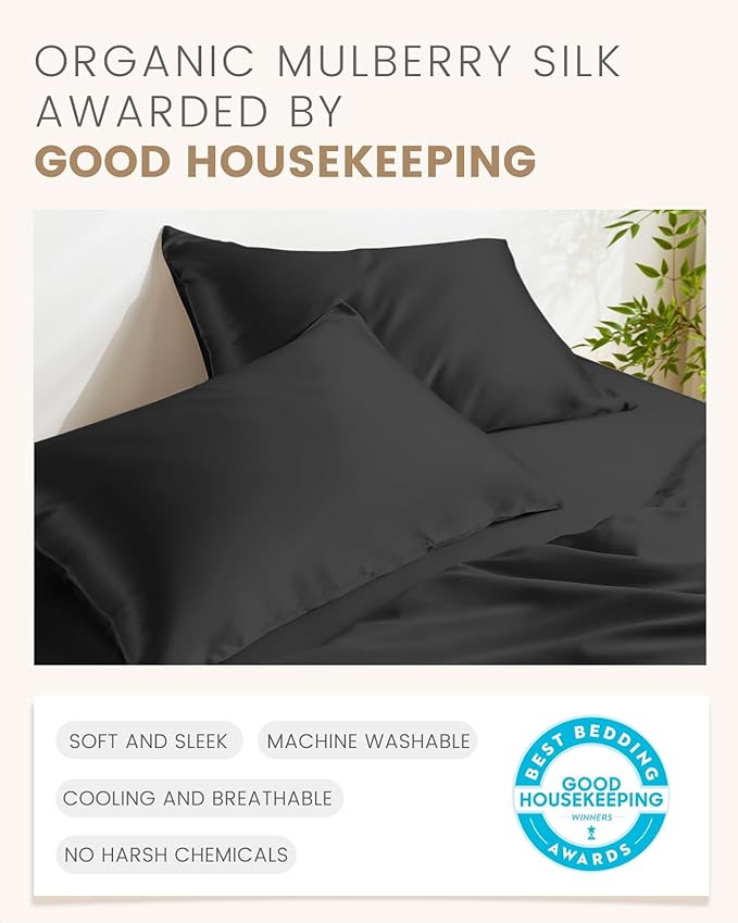 THXSILK 100% Pure Mulberry Silk Pillowcase - Image 5