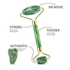 Facial Roller Set of 3, Ice Roller, Two-Sided Jade Roller and Gua Sha Massage - Image 2