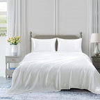 Homiest White Satin Twin Flat Sheet - Image 5