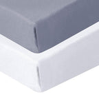 Biloban Crib Sheets Fitted, 2 Pack Crib Sheet Fits - Image 2