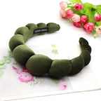 Fashion Headbands for Women Padded Fabric Hair Bands Wide Velvet Non Slip - Image 4