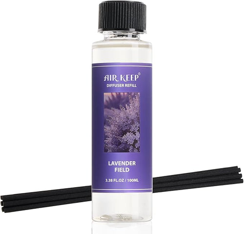 Airkeep Reed Diffuser Oil Refill/Lavender Field/3.38 oz / 1 Pack/Air Freshener by Airkeep