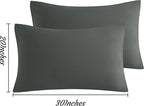 NTBAY Queen Pillow Cases Set of 2, 2 Pack Brushed Microfiber 20x30 Pillow Cases - Image 6