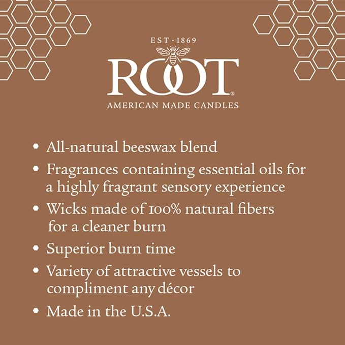Root Candles Scented Candles Honeycomb Beeswax Blend Premium Handcrafted Candle - Image 8