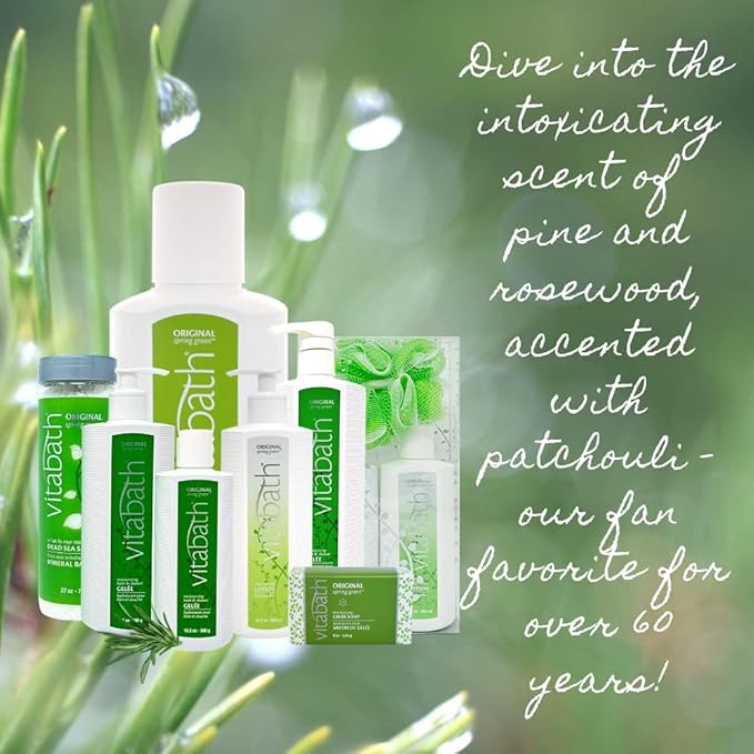 Vitabath Original Spring Green Moisturizing Bath & Shower Gel Wash Intoxicating - Image 6