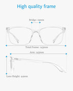 ANRRI Blue Light Glasses Men Women Transparent Blue Light Blocking Computer - Image 5