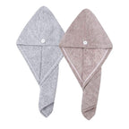 M-bestl 2 Pack Hair Towel Wrap, Rapid Carbon Fiber Hair Drying Towel - Image 2