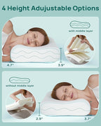 Releep Cervical Neck Pillow, Side Sleeper Pillow - Image 3