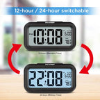 Peakeep Night Light Digital Alarm Clock Battery Operated - Image 5