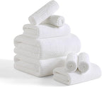 8 Piece Bath Towel Set-2 Oversized Bath Sheets, 2 Hand Towels, 4 by Ycosy