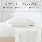FreshCulture Satin Sheets Twin XL Bed Set - Image 3