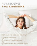 THXSILK Set of 2 100% Pure Mulberry Silk Pillowcase - Image 3