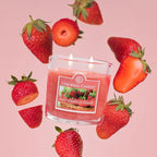 Colonial Candle Fresh Strawberry Rhubarb Scented Jar Candle, 2 Wick, 3.5 oz - Image 7