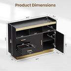 Salon Storage Cabinet Barber Station, Freestanding Hair Styling Station - Image 2