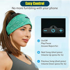 BORAYDA 2-Pack Bluetooth Headband, 18 Hours Play Time, HD Stereo, Built-in - Image 3