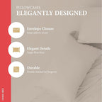 100% Egyptian Cotton Pillow Cases Standard/Queen Size Set of 2 - Image 4