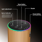 Waterless Essential Oil Diffuser, 7 Colors LED Light, Battery Powered Mini - Image 3