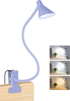Clip on Light USB Reading Light, Eye Care Dimmable Reading Lamp Flexible by Uchoiceme