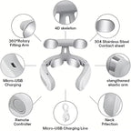Ayland Vitality Magic Pro 2.0 Neck Massager, Portable Neck Relaxation Device - Image 7