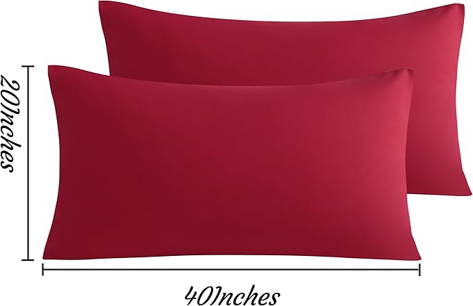 NTBAY King Pillow Cases Set of 2, 2 Pack Brushed Microfiber 20x40 Pillow Cases - Image 6