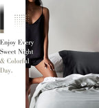 WishSmile Cooling Queen Pillowcases Set of 2 Breathable Cool Silky Soft Rayon - Image 6