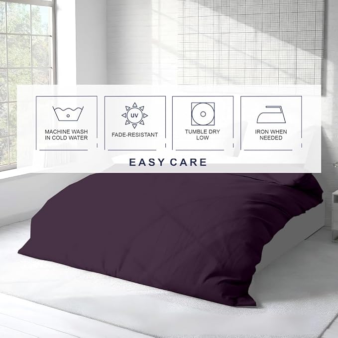 Kotton Culture 3 Pc Duvet Cover Queen Size/Full Size Set-100% Egyptian Cotton - Image 6